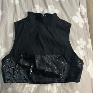 revolve high neck embellished halter top